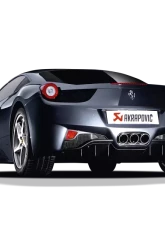 Akrapovic Titanium Slip-On Exhaust System Ferrari 458 Italia 2010-2015                                     - MTP-FE458H - Image 4