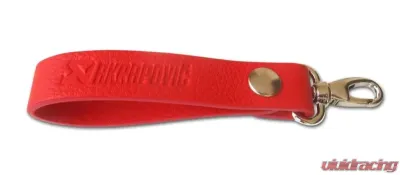 Akrapovic Red Leather Loop Keychain - 800953