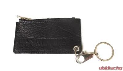 Akrapovic Black Leather Zip Keychain - 800956