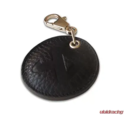 Akrapovic Black Round Leather Keychain - 800952