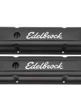 Edelbrock Valve Cover Signature Series Chevrolet 1959-1986 262-400 CI V8 Tall Black                                     - 4643 - Image 4