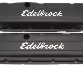 Edelbrock Valve Cover Signature Series Chevrolet 1965 and Later 396-502 V8 Low Black