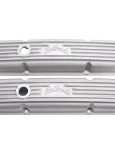 Edelbrock Valve Cover Classic Series Chevrolet 1959-1986 262-400 CI V8 w/ Oil Fill Hole Satin                                     - 41449 - Image 8