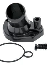 Edelbrock Steel Water Neck for Ford Small Block Windsor - Black                                     - 48143 - Image 2