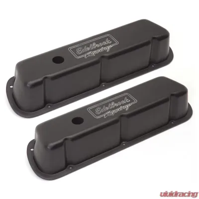 Edelbrock Valve Cover Victor Series Ford 289-302-351W CI V8 Low Black - 41253