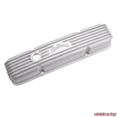 Edelbrock Valve Cover Classic Series Chevrolet 1959-1986 262-400 CI V8 w/ Oil Fill Hole Satin - 41449