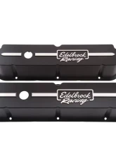 Edelbrock Valve Cover Racing Series Ford 289-302-351W CI V8 Tall Black                                     - 41653 - Image 3