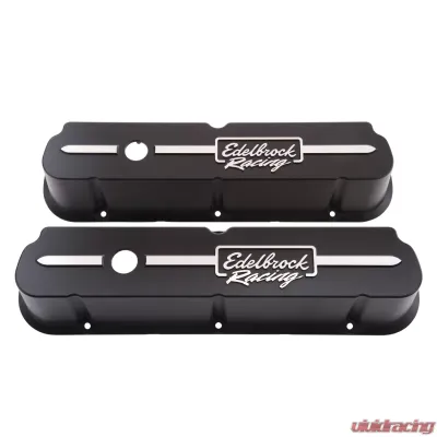 Edelbrock Valve Cover Racing Series Ford 289-302-351W CI V8 Tall Black - 41653
