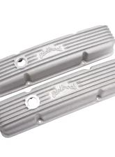 Edelbrock Valve Cover Classic Series Chevrolet 1959-1986 262-400 CI V8 w/ Oil Fill Hole Satin                                     - 41449 - Image 7