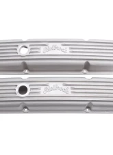 Edelbrock Valve Cover Classic Series Chevrolet 1959-1986 262-400 CI V8 w/ Oil Fill Hole Satin                                     - 41449 - Image 11