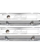 Edelbrock Valve Cover Signature Series Pontiac 1962-1979 301-455 CI V8 Tall Chrome                                     - 4457 - Image 3