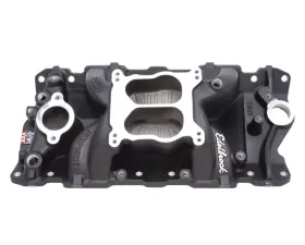 Edelbrock Manifold SBC Performer Air Gap Black
