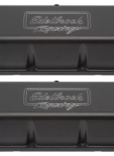 Edelbrock Valve Cover Victor Series Chevrolet 1965 and Later 396-502 V8 Tall Black                                     - 41803 - Image 3