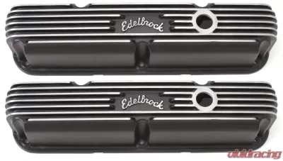 Edelbrock Valve Cover Classic Series Chrysler La 318-340-360 CI V8 Black - 41763