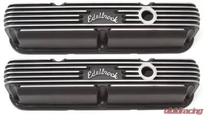 Edelbrock Valve Cover Classic Series Chrysler La 318-340-360 CI V8 Black - 41763