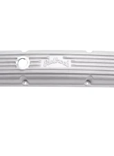Edelbrock Valve Cover Classic Series Chevrolet 1959-1986 262-400 CI V8 w/ Breather Holes Satin                                     - 41439 - Image 6