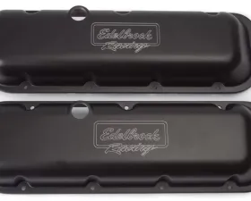 Edelbrock Valve Cover Victor Series Chevrolet 1965 and Later 396-502 V8 Low Black