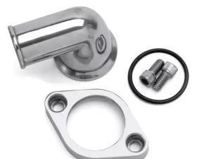 Edelbrock Waterneck Sbc/BBC 90-Degree Two-Piece Cast SwIVel Polished