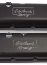 Edelbrock Valve Cover Victor Series Chevrolet 1965 and Later 396-502 V8 Low Black                                     - 41813 - Image 3