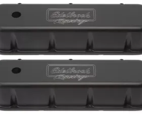 Edelbrock Valve Cover Victor Series Chevrolet 1965 and Later 396-502 V8 Tall Black
