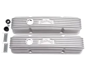 Edelbrock Valve Cover Classic Series Chevrolet 1959-1986 262-400 CI V8 w/ Breather Holes Satin