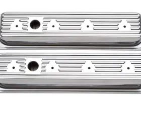 Edelbrock Valve Cover Signature Series Chevrolet 1987-1995 262-400 CI V8 Low Chrome