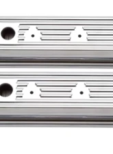 Edelbrock Valve Cover Signature Series Chevrolet 1987-1995 262-400 CI V8 Low Chrome                                     - 4446 - Image 2