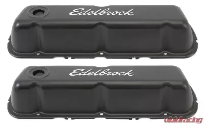 Edelbrock Valve Cover Signature Series Ford 260-289-302-351W CI V8 Black - 4603