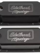 Edelbrock Valve Cover Victor Series Chevrolet 1959-1986 262-400 CI V8 Tall Black                                     - 41733 - Image 2