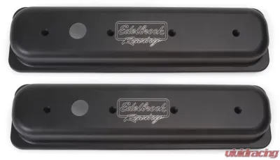 Edelbrock Valve Cover Victor Series Chevrolet 1987-1995 262-400 CI V8 Black - 41723