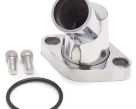 Edelbrock Waterneck Sbc/BBC 45-Degree Two-Piece Cast SwIVel Polished