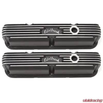 Edelbrock Valve Cover Classic Series Chrysler La 318-340-360 CI V8 Black - 41763