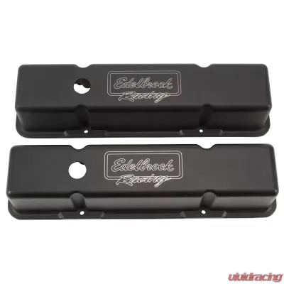 Edelbrock Valve Cover Victor Series Chevrolet 1959-1986 262-400 CI V8 Tall Black - 41733
