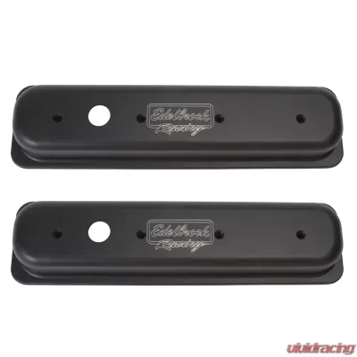 Edelbrock Valve Cover Victor Series Chevrolet 1987-1995 262-400 CI V8 Black - 41723