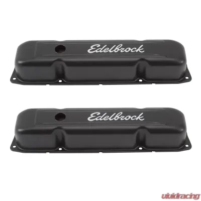 Edelbrock Valve Cover Signature Series Chrysler 1958-1979 361-440 V8 Black - 4493