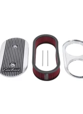Edelbrock Elite II Air Cleaner #4272 with washable filter, polished finish                                     - 4272 - Image 3