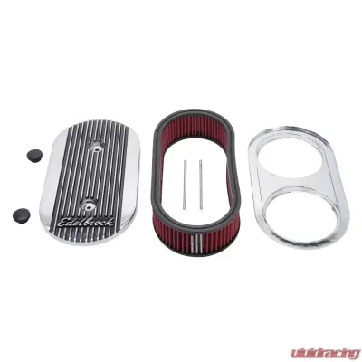 Edelbrock Elite II Air Cleaner #4272 with washable filter, polished finish - 4272
