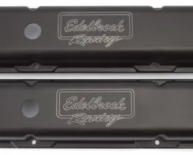 Edelbrock Valve Cover Victor Series Chevrolet 1959-1986 262-400 CI V8 Low Black