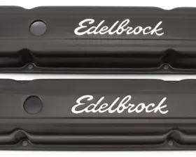 Edelbrock Valve Cover Signature Series Pontiac 1962-1979 301-455 CI V8 Low Black
