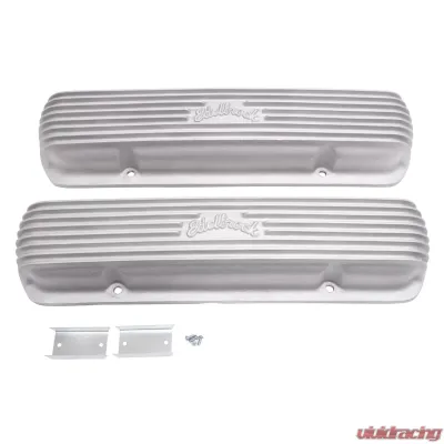 Edelbrock Valve Cover Classic Series Pontiac 1962-1979 301-455 CI V8 Satin - 41309