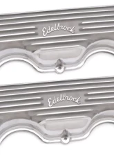 Edelbrock Valve Cover Classic Series Chevrolet W 348/409 CI V8 Polshed                                     - 4140 - Image 5