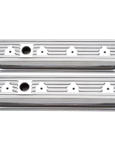 Edelbrock Valve Cover Signature Series Chevrolet 1987-1995 262-400 CI V8 Low Chrome                                     - 4446 - Image 3