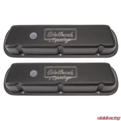 Edelbrock Valve Cover Victor Series Ford 289-302-351W CI V8 Low Black - 41253