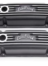 Edelbrock Valve Cover Classic Series Chevrolet 1959-1986 262-400 CI V8 Black                                     - 41433 - Image 3