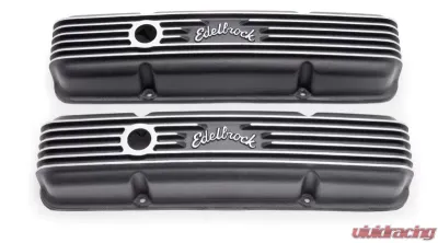 Edelbrock Valve Cover Classic Series Chevrolet 1959-1986 262-400 CI V8 Black - 41433