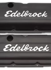 Edelbrock Valve Cover Signature Series Chevrolet 1965 and Later 396-502 V8 Low Black                                     - 4483 - Image 3