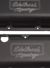 Edelbrock Valve Cover Victor Series Chevrolet 1965 and Later 396-502 V8 Low Black                                     - 41813 - Image 4