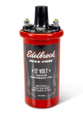 Edelbrock Ignition Coil - Electric Oil Filled - .70 PR Red w/ Black Top                                     - 22746 - Image 2