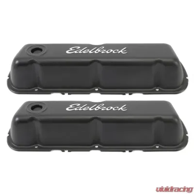 Edelbrock Valve Cover Signature Series Ford 260-289-302-351W CI V8 Black - 4603