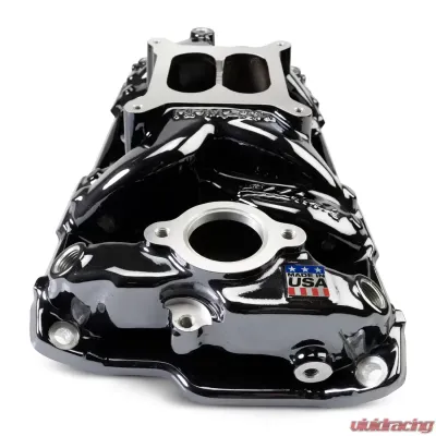 Edelbrock Chevy Small Block Performer RPM AIR-Gap Intake Manifold Black Plasma Finish - 7501-BP